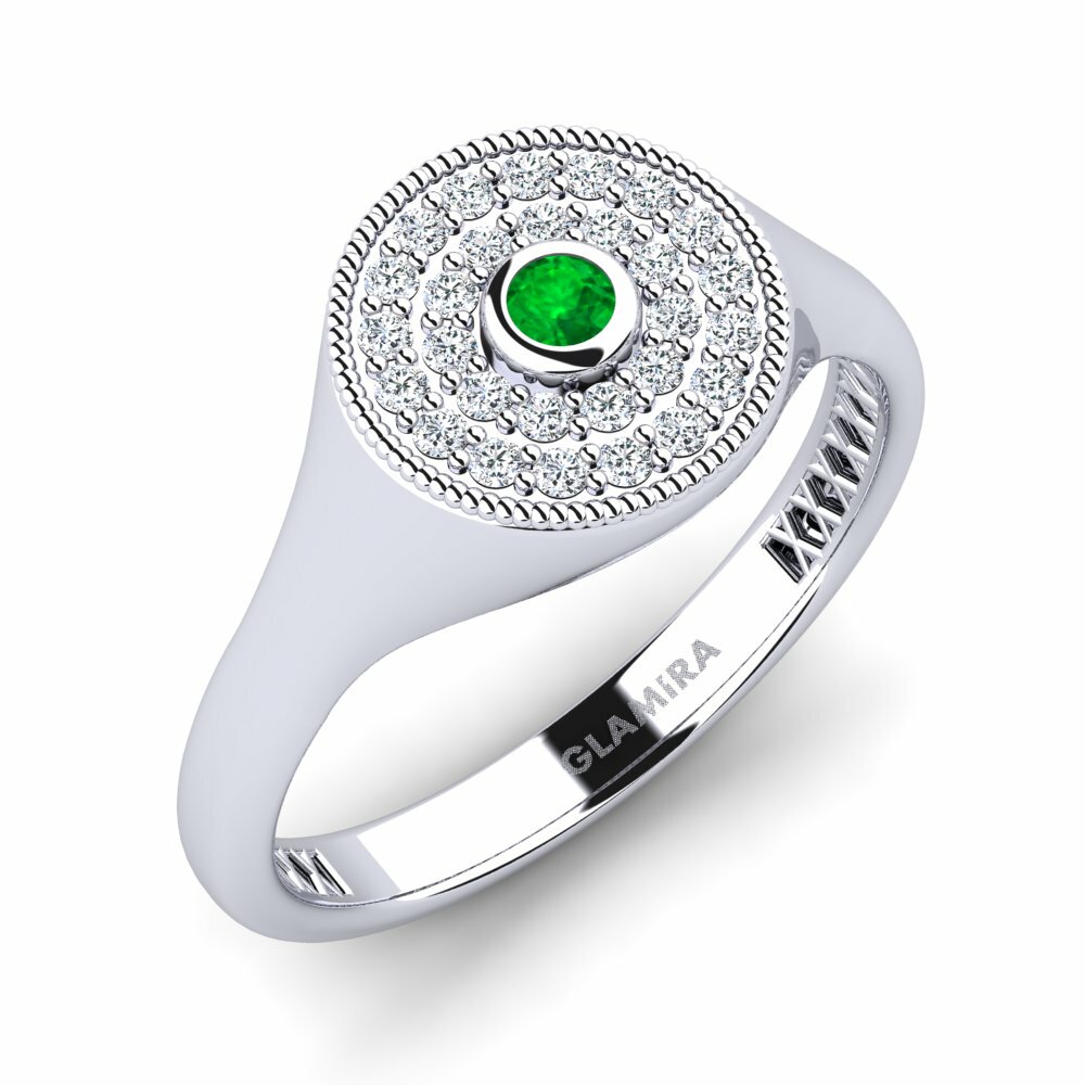Emerald Men's Pinky Ring Ofenge