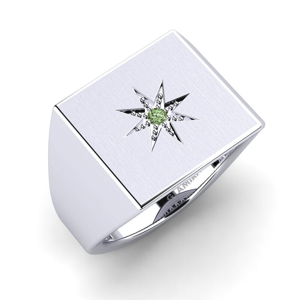 Green Diamond Men's Pinky Ring Tychn
