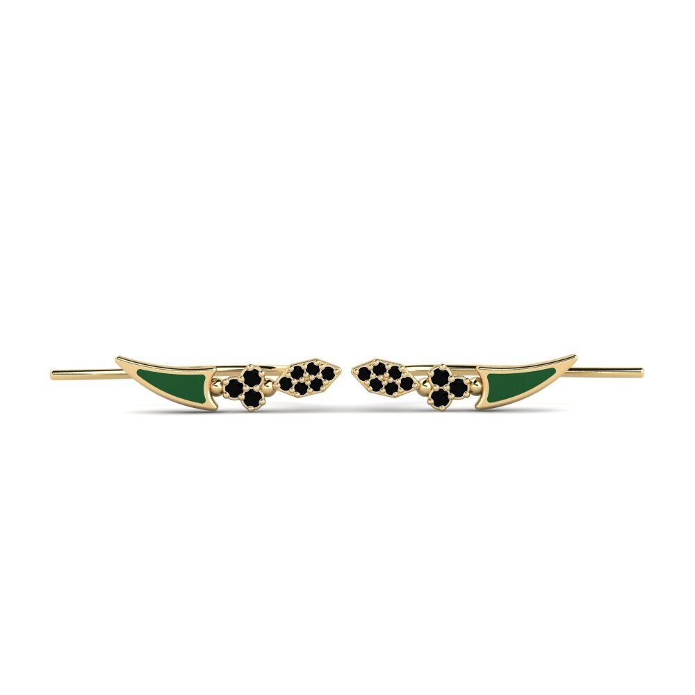 Climber Black Onyx Earrings