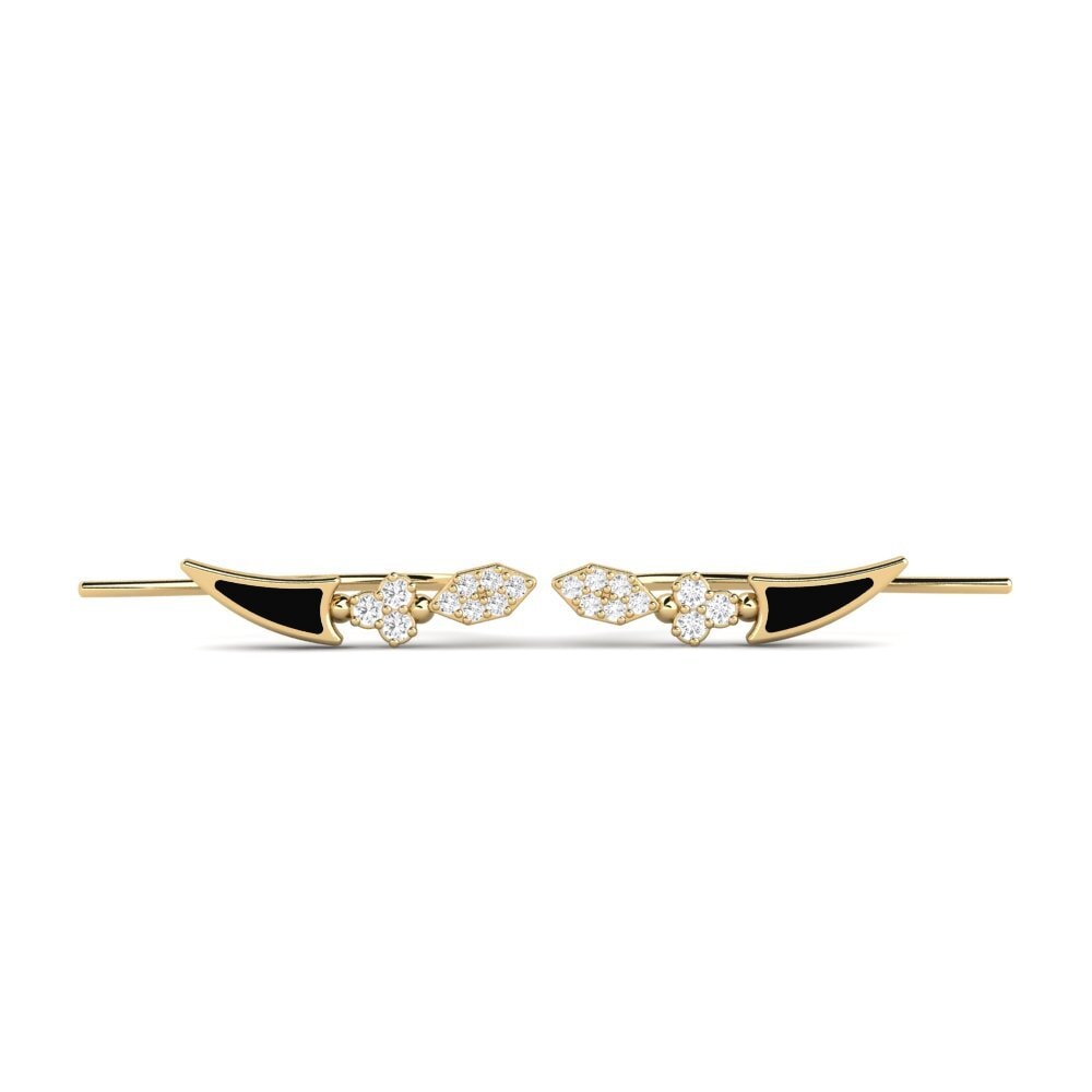 Pendientes Zafiro blanco Climber
