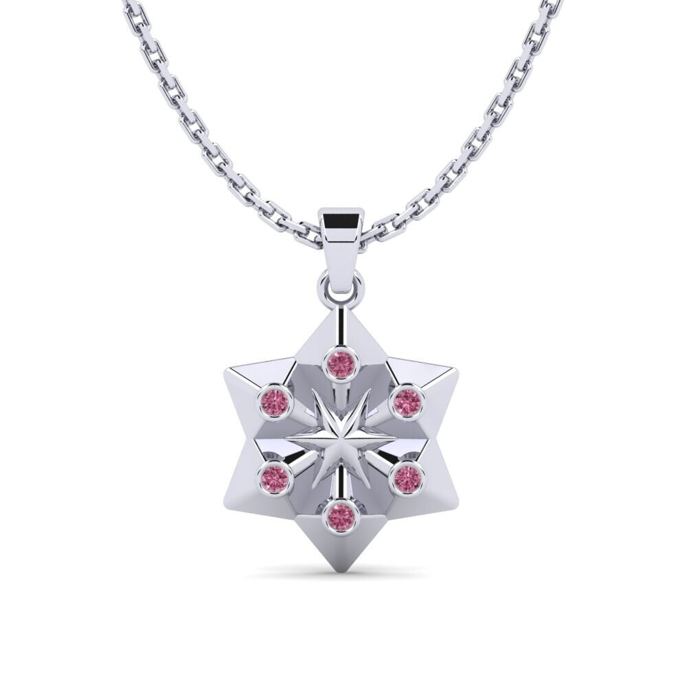 Rhodolite Garnet Women's Pendant Dipisni