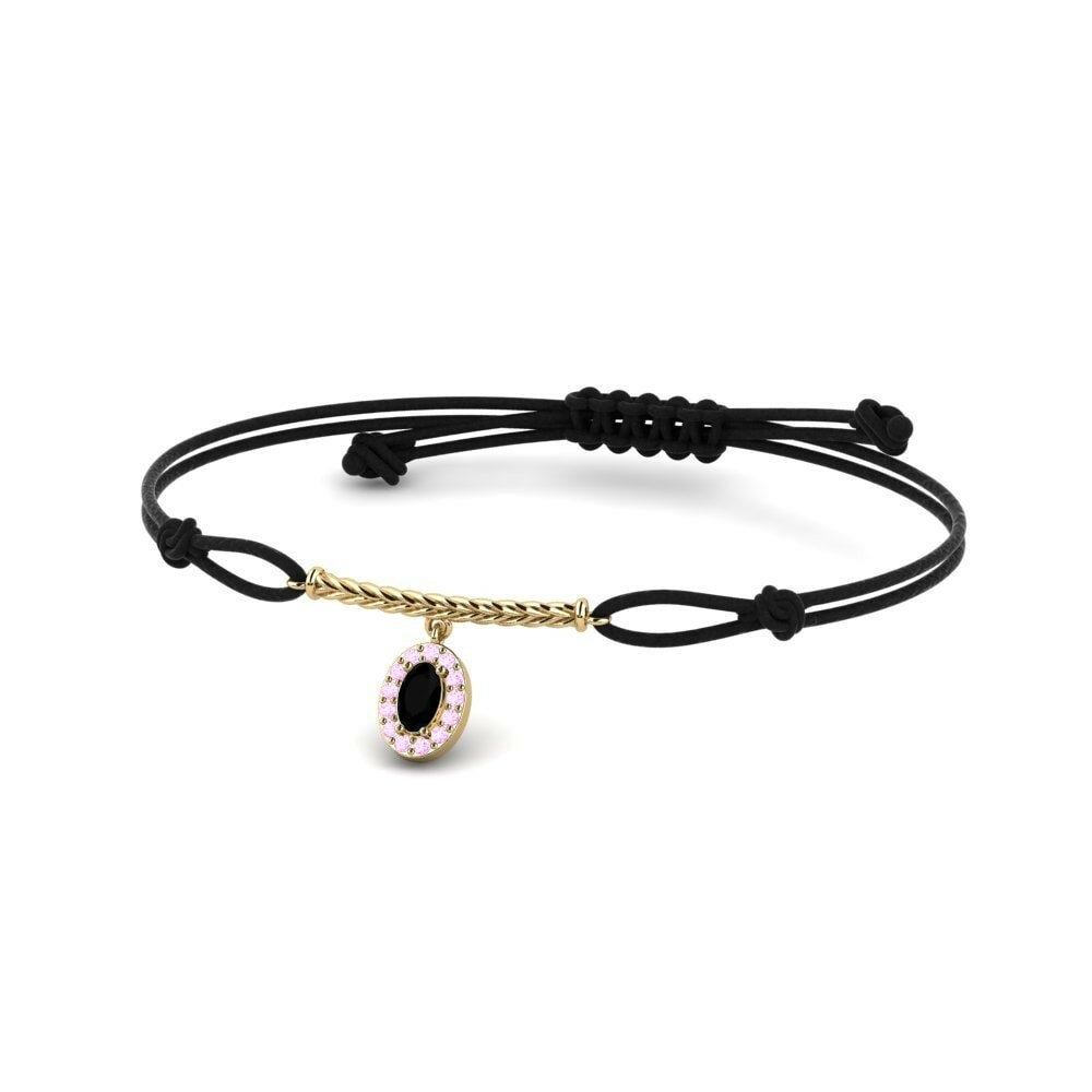 Bracelets Onyx Noir Cordon