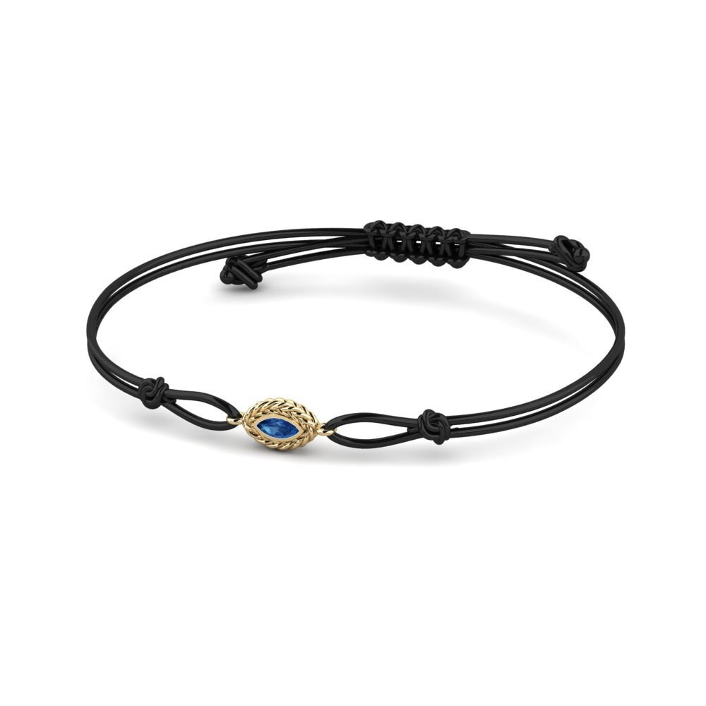 Dark Blue Zirconia Cord Bracelet Forzalife