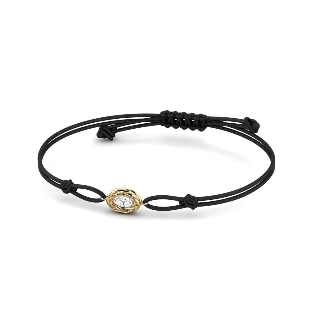 Weißer Saphir Kordel-Armband Markia