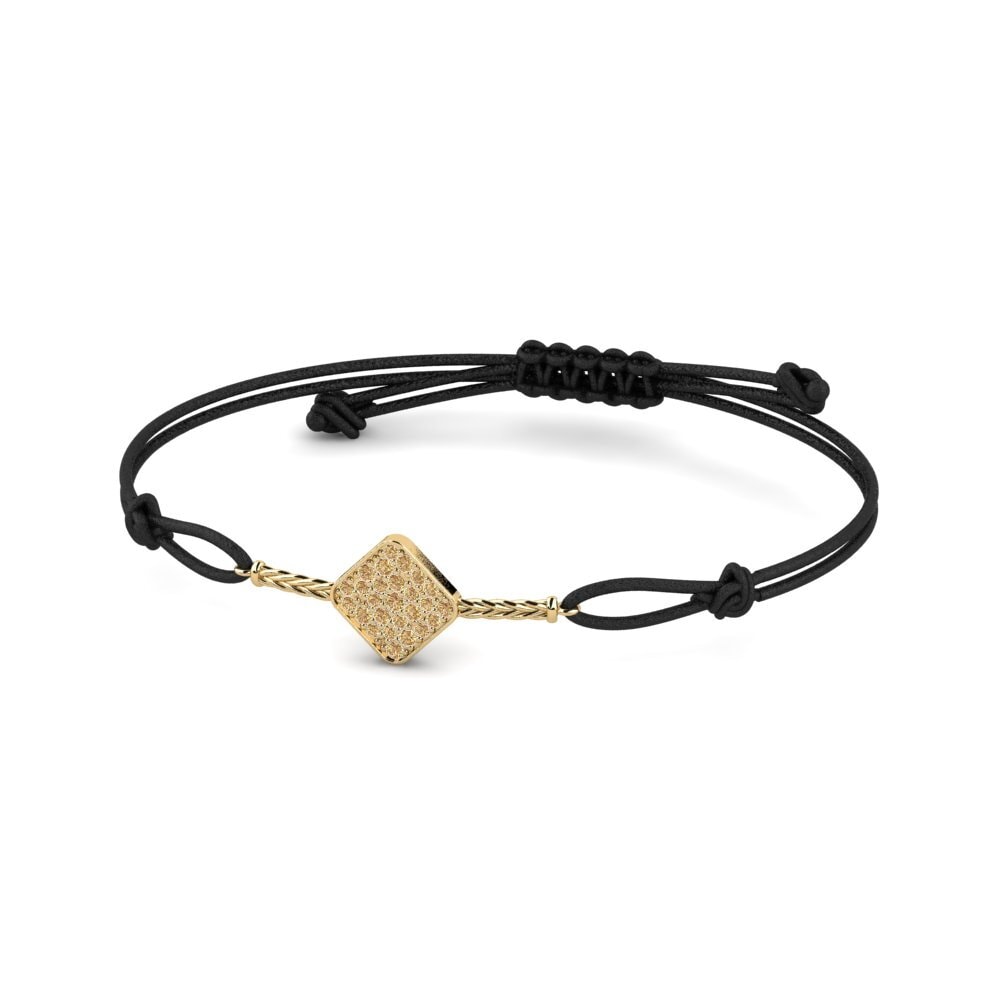 Brauner Diamant Kordel-Armband Patten