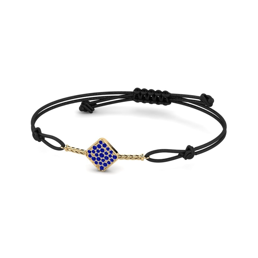 Ronde Saphir Bracelet cordon Patten