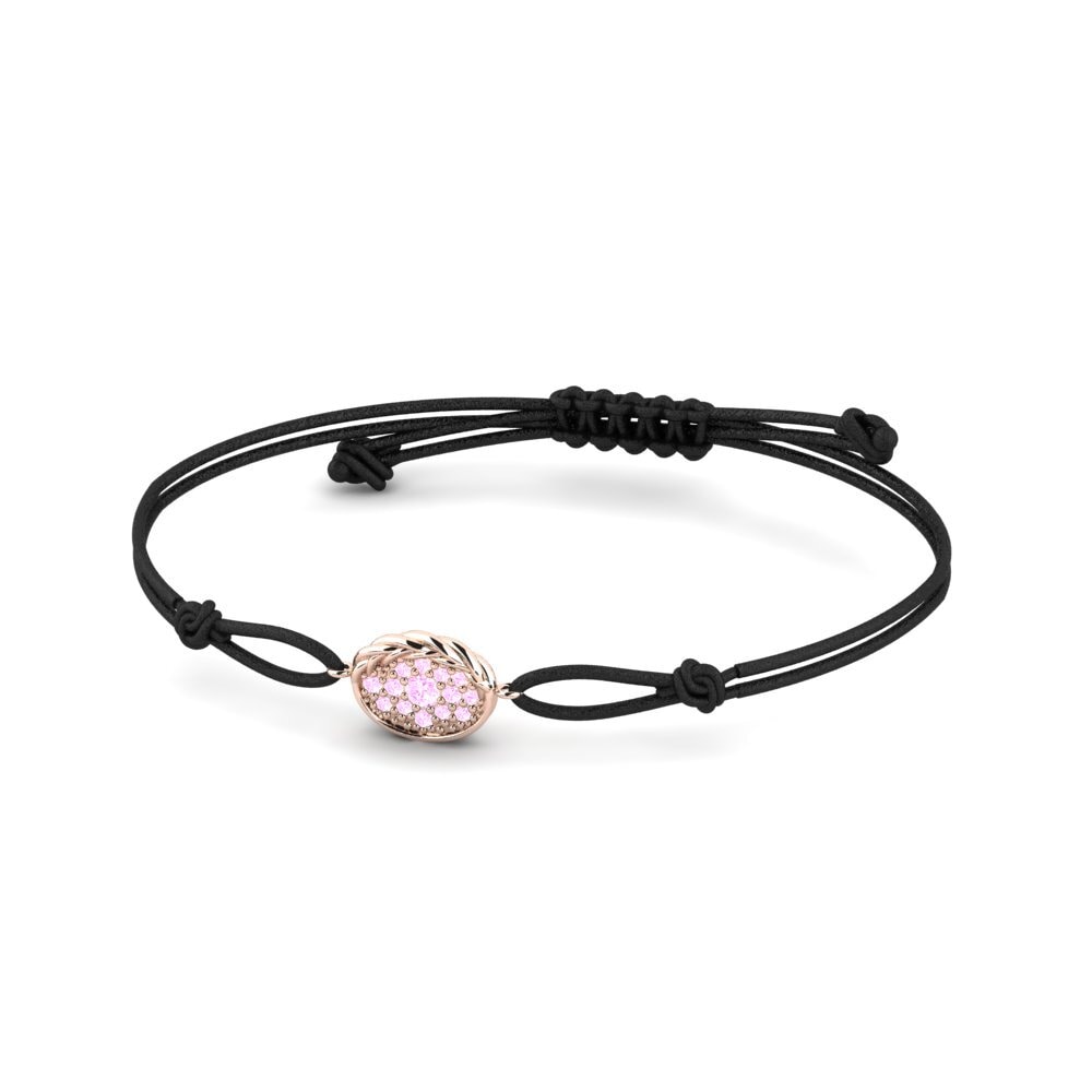 Rotgold 585 Kordel-Armband Rosalea