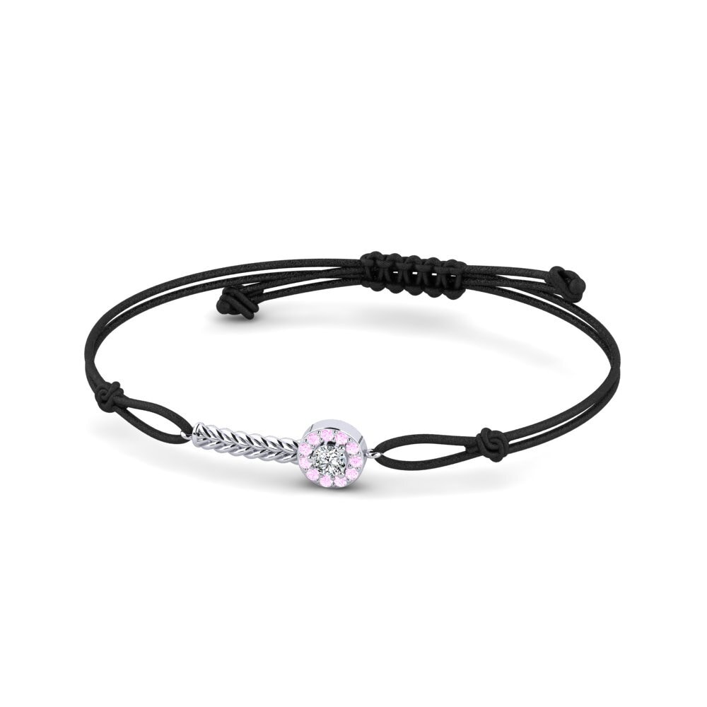 Palladium 950 Zircone Bracelet cordon Vitalco