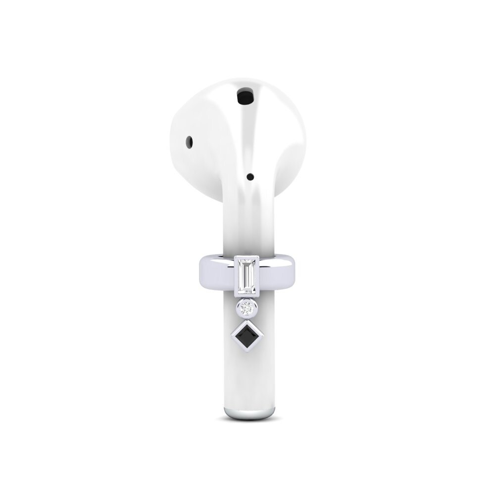 9ct White Gold Black Onyx Airpods® Adagios