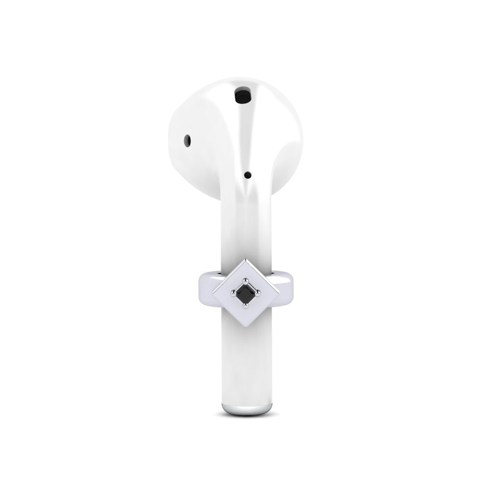 9ct White Gold Black Onyx Airpods® Concerto