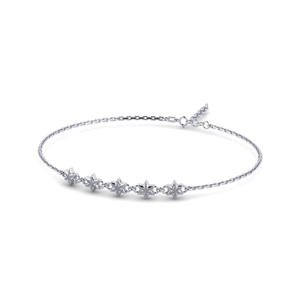 9k White Gold Bracelet Ballega