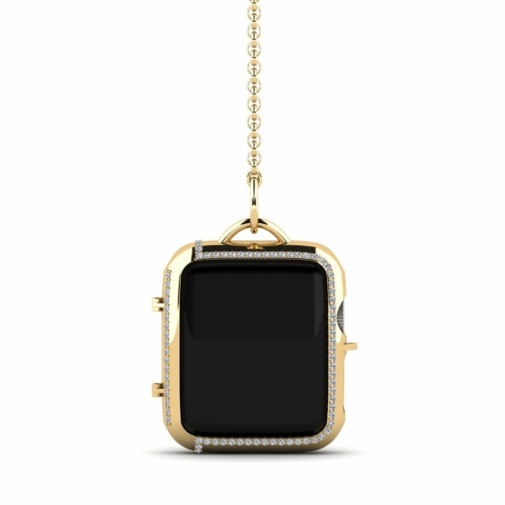 Estuches para Apple Watch® Albright Oro Amarillo 585 Swarovski Rojo