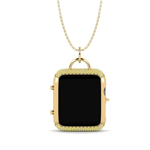 Ốp đồng hồ Apple® Ansanm Vàng 585 & Đá Sapphire Vàng