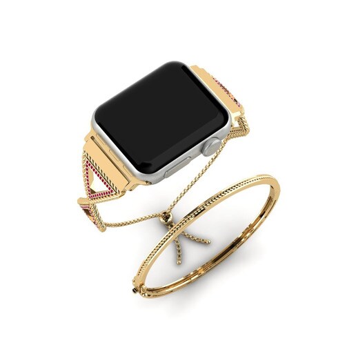 Apple Watch® Boldness Set Stainless Steel / 585 Yellow Gold & Hồng Ngọc
