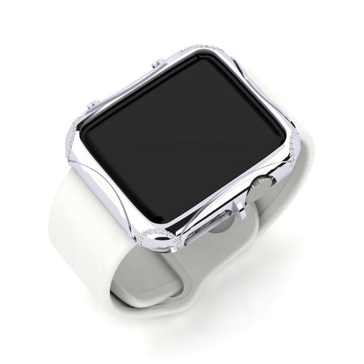 Ốp đồng hồ Apple® Carrick 950 Palladium & Đá Sapphire Trắng