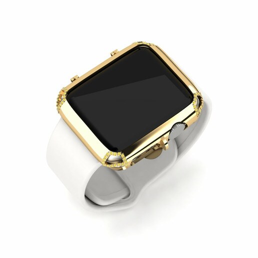 Ốp đồng hồ Apple® Cloves Vàng 585 & Đá Sapphire Vàng
