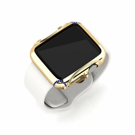 Ốp đồng hồ Apple® Constrictor Vàng 585 & Đá Sapphire
