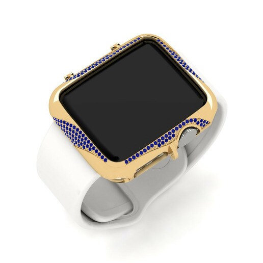 Ốp đồng hồ Apple® Kusog Vàng 585 & Đá Sapphire