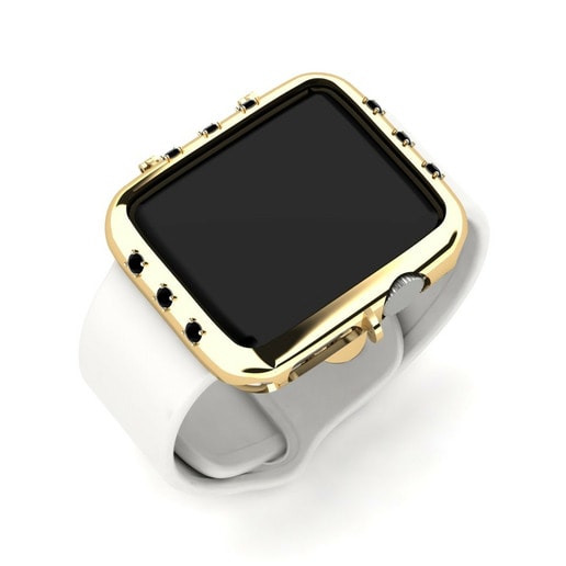 Ốp đồng hồ Apple® Pigsa - B Vàng 585 & Kim Cương Đen