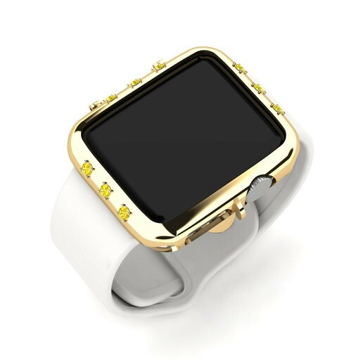 Ốp đồng hồ Apple® Pigsa - B Vàng 585 & Đá Sapphire Vàng