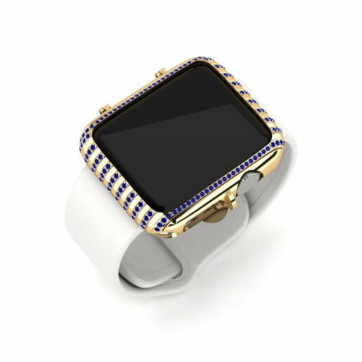 Ốp đồng hồ Apple® Tare Vàng 585 & Đá Sapphire