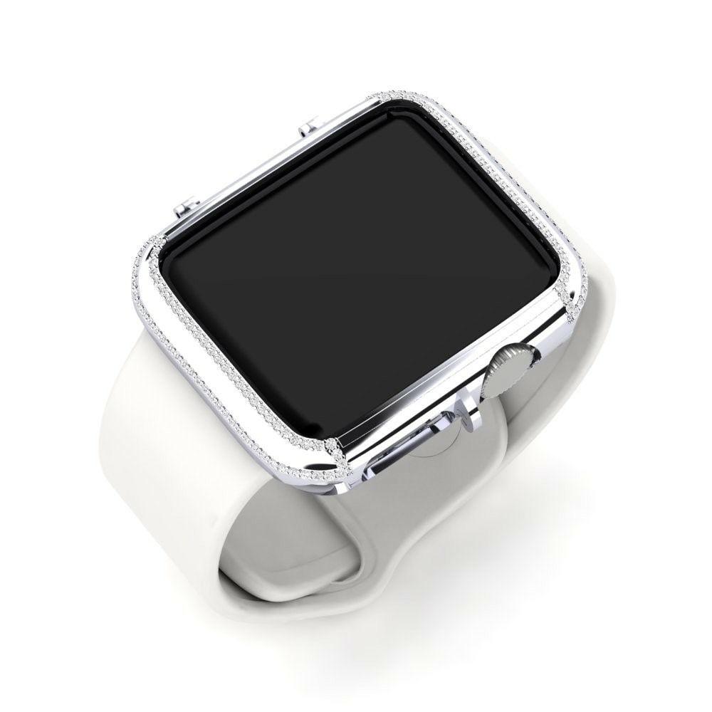 White Silver Apple Watch® Case Truckers