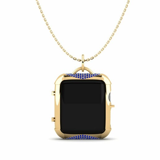 Ốp đồng hồ Apple® Tsuzamen Vàng 585 & Đá Sapphire