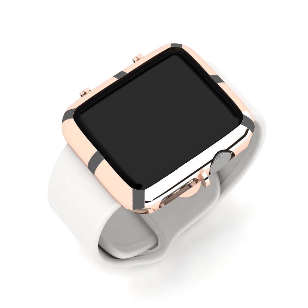 Estuches para Apple Watch® Unica 375 Oro Rosa con Rodio Negro
