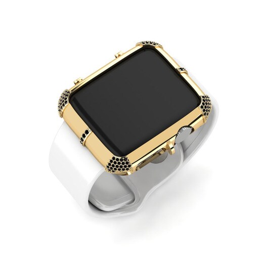Ốp đồng hồ Apple® Unigryw Vàng 585 & Kim Cương Đen
