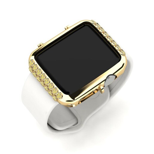 Ốp đồng hồ Apple® Unyk Vàng 585 & Đá Sapphire Vàng