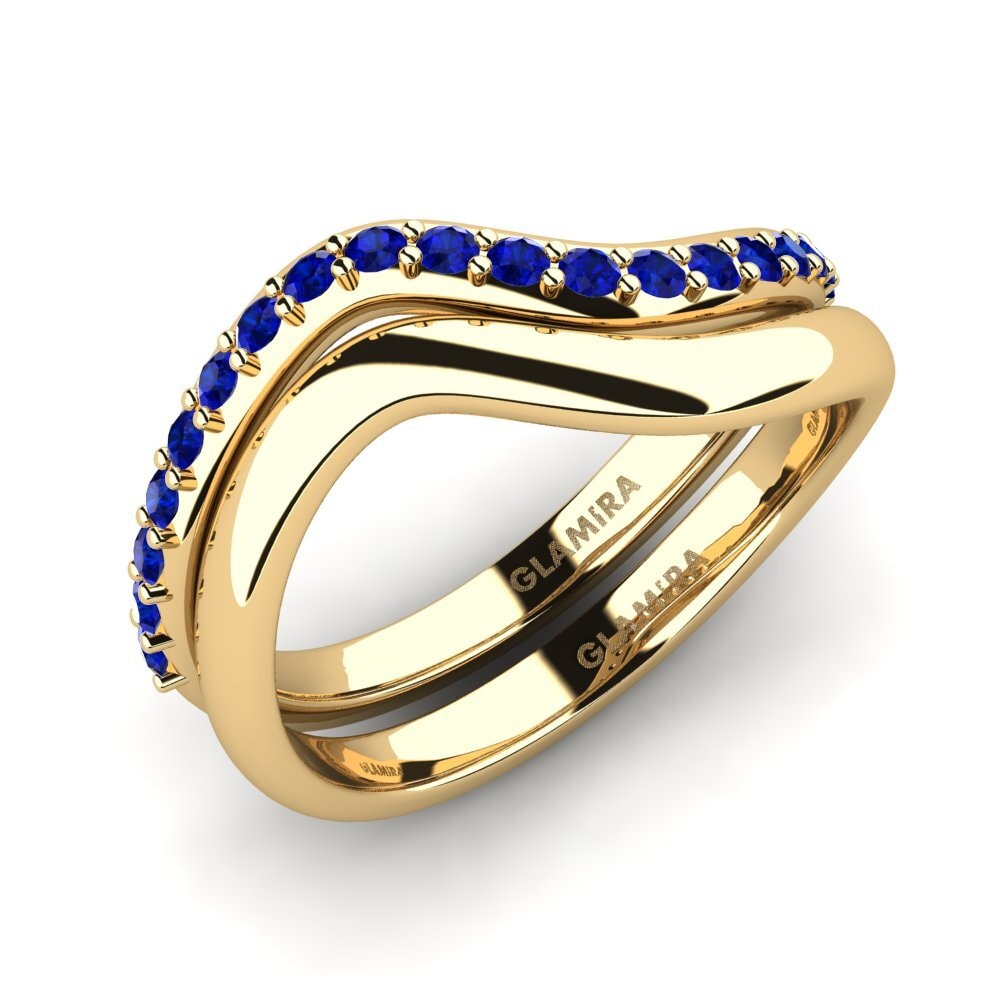 Sapphire Stackable Ring Bicg Set