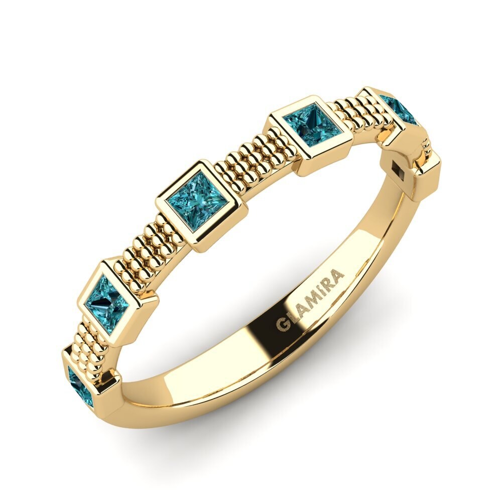 Blauer Diamant Stapelbarer Ring Billeta - B