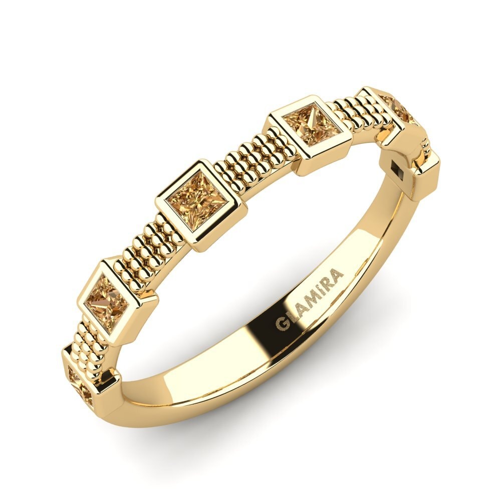 Brown Diamond Stackable Ring Billeta - B