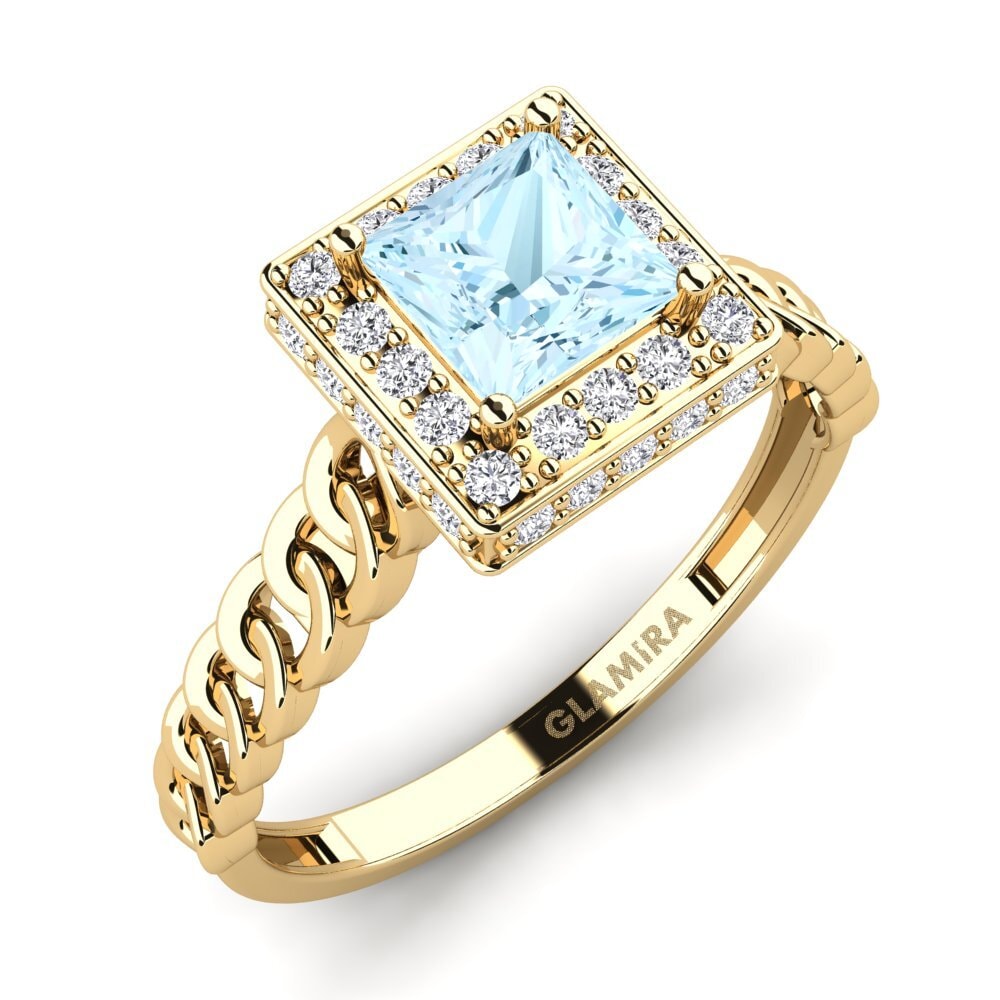 Aquamarine Engagement Ring Bogd - A