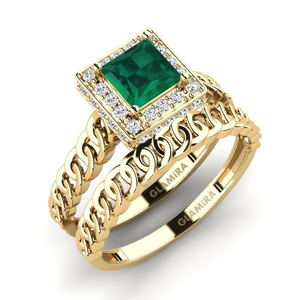 Emerald Bridal Set Bogd