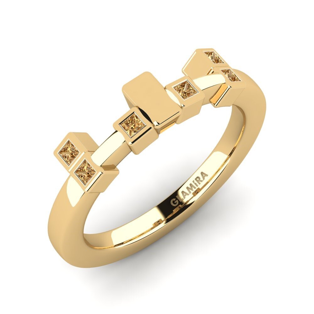 Brown Diamond Stackable Ring Busea - B