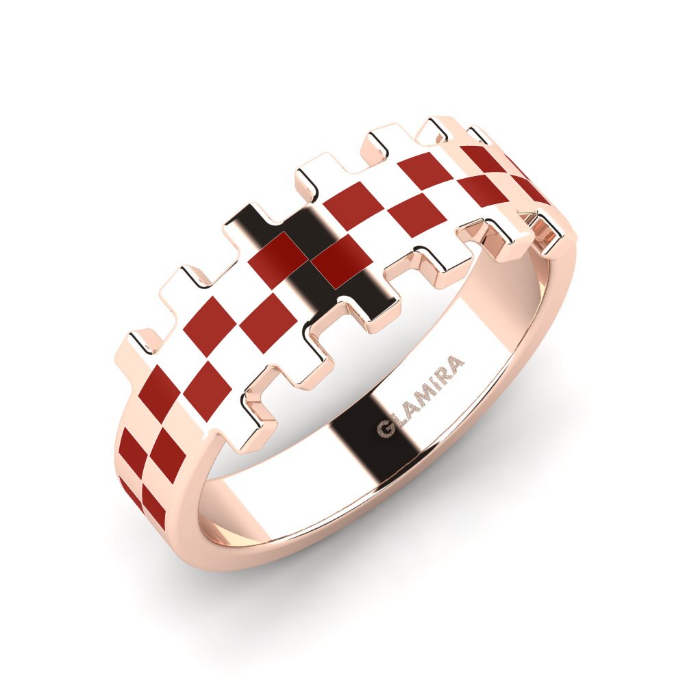 9k Oro Rosa Anillo apilable Eahto - A