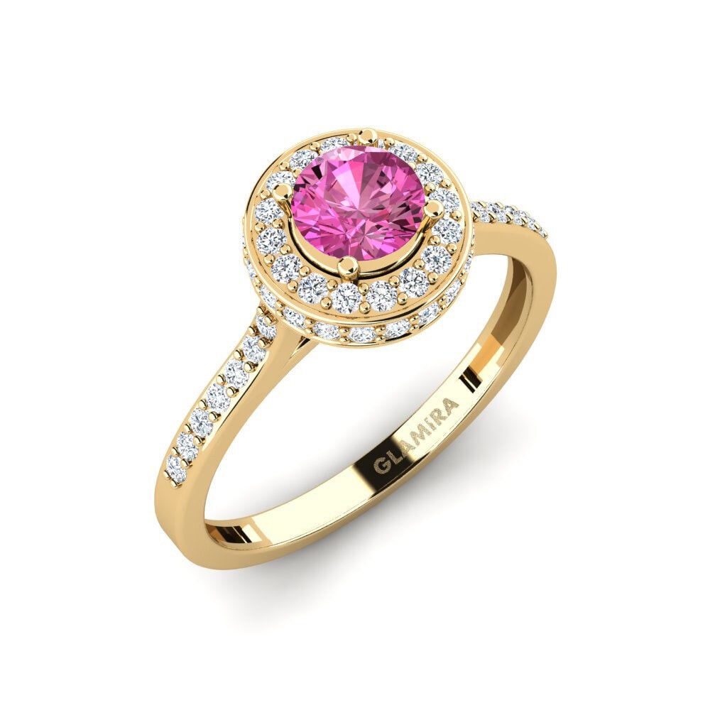 Pink Topaz Engagement Ring Fendr - A