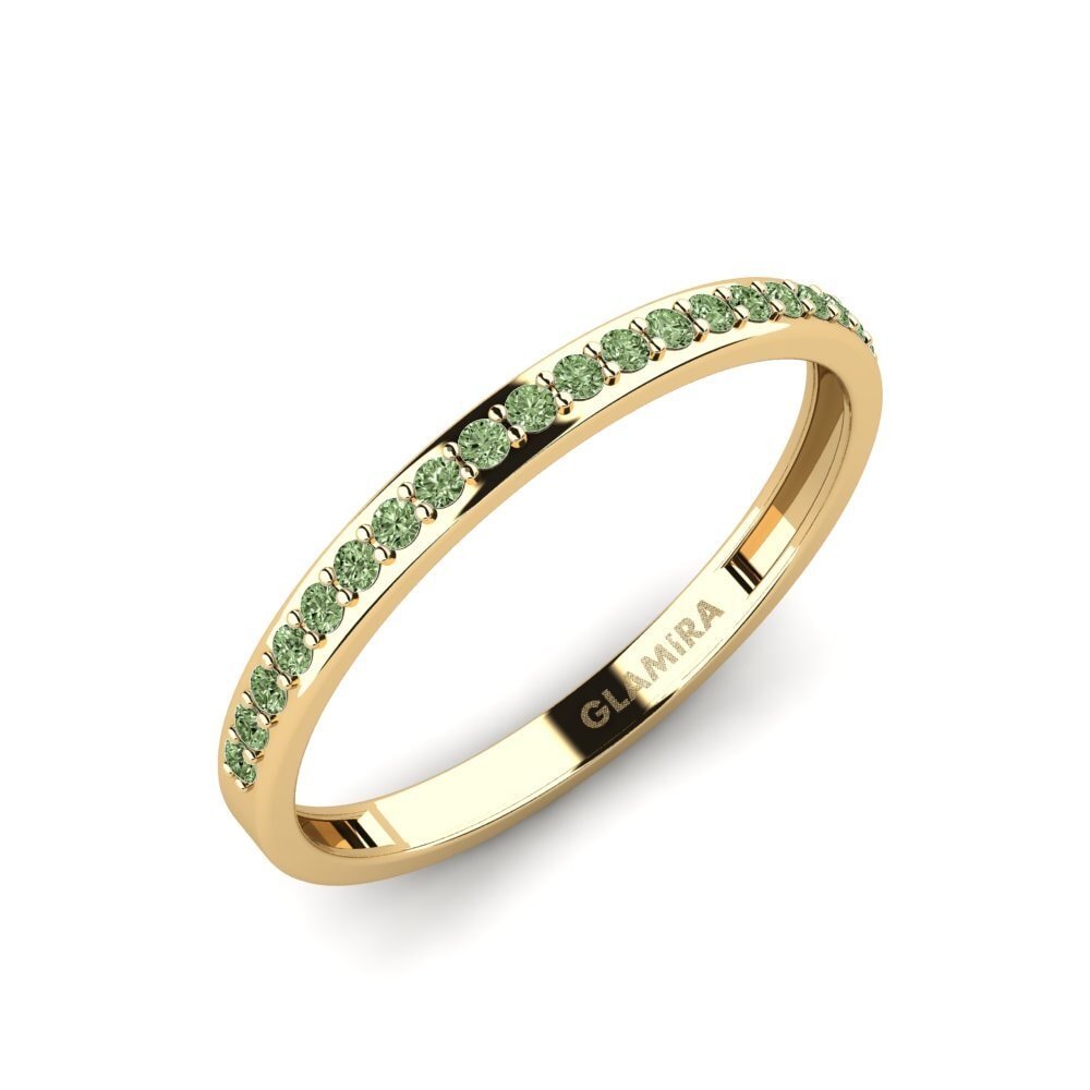 Diamant Vert Bague Fendr - B