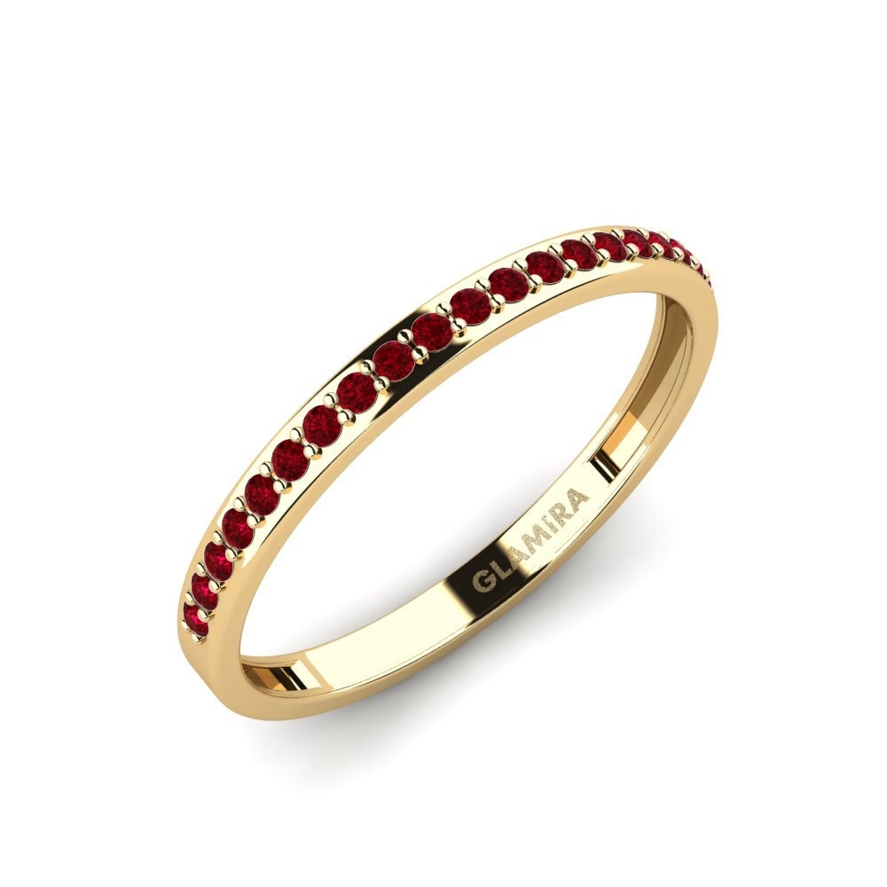 Red Zirconia Ring Fendr - B