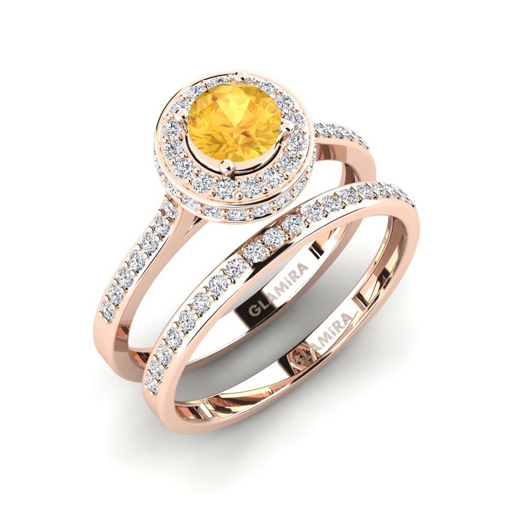 Citrine Ensemble de Bagues Fendr