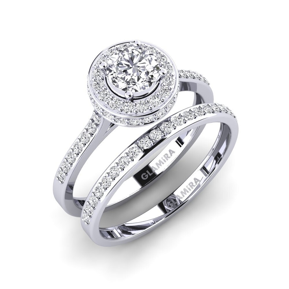 18ct White Gold Bridal Set Fendr
