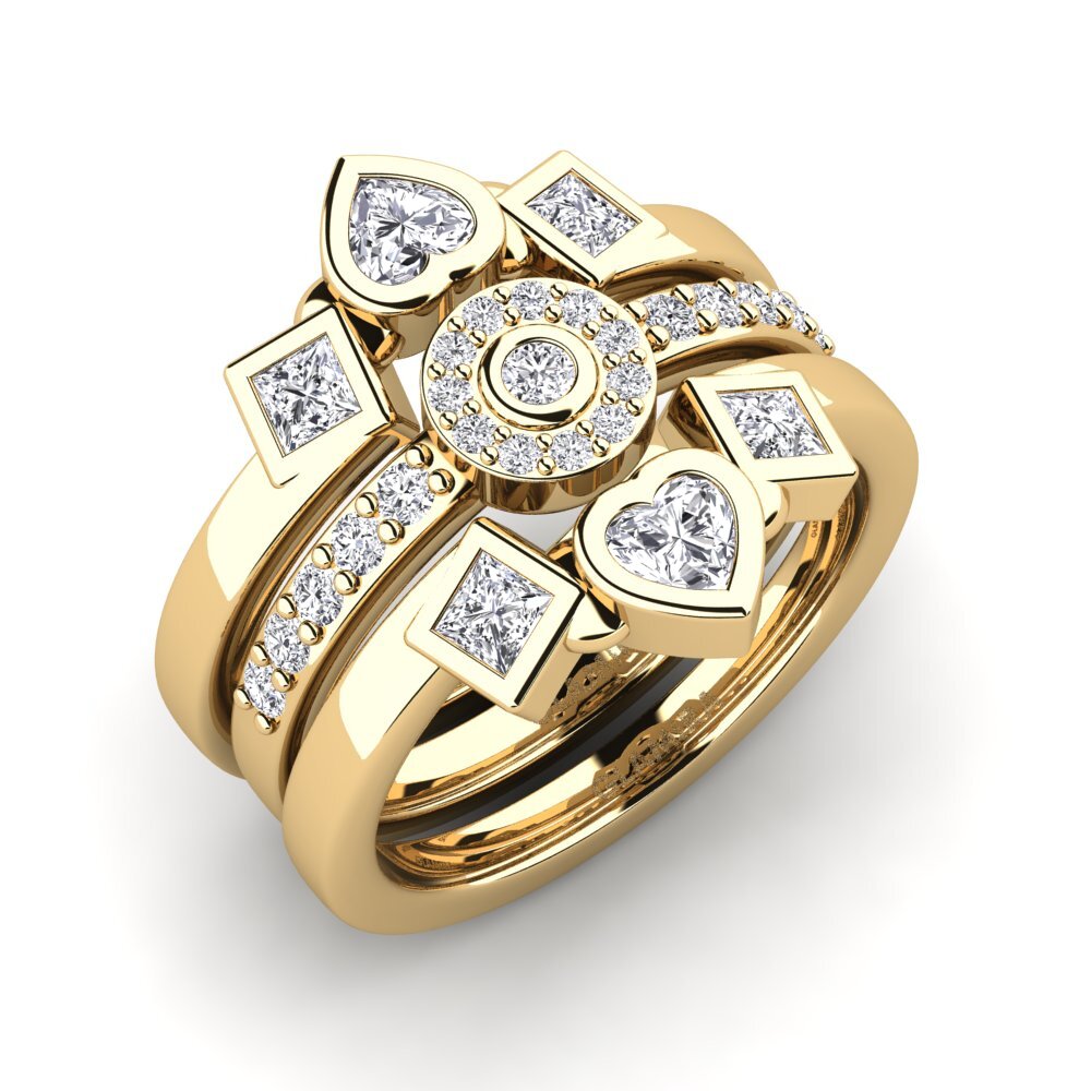 Diamante Anillo Gimma Set