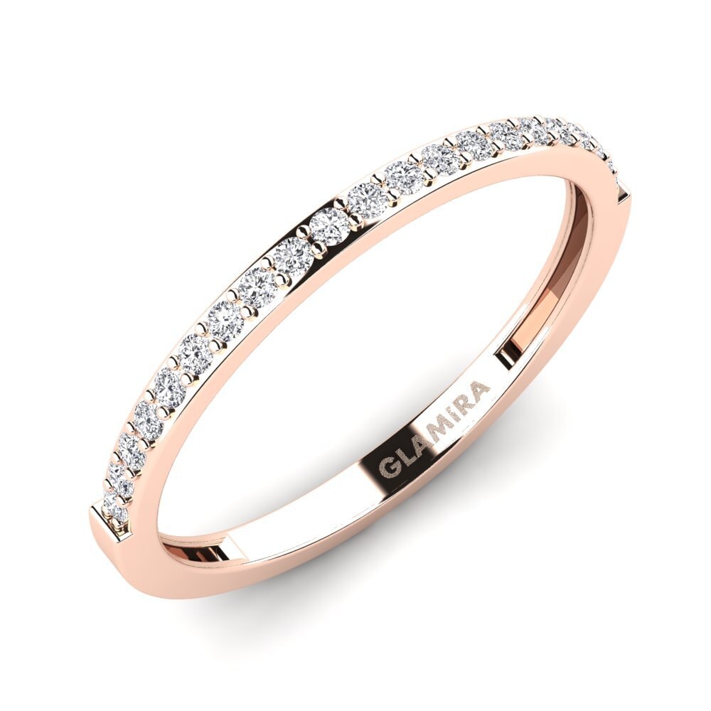 Or rose 14k Diamant Bague Grede - B