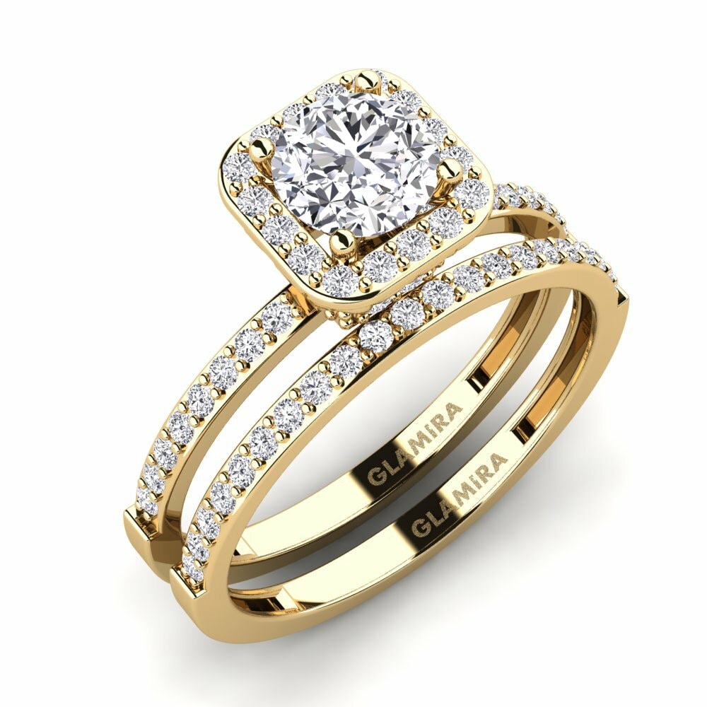 Bridal Set GLAMIRA Grede 585 Yellow Gold Diamond