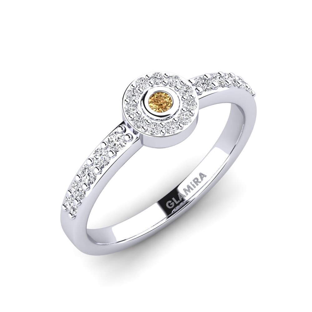 Brown Diamond Stackable Ring Henga - A