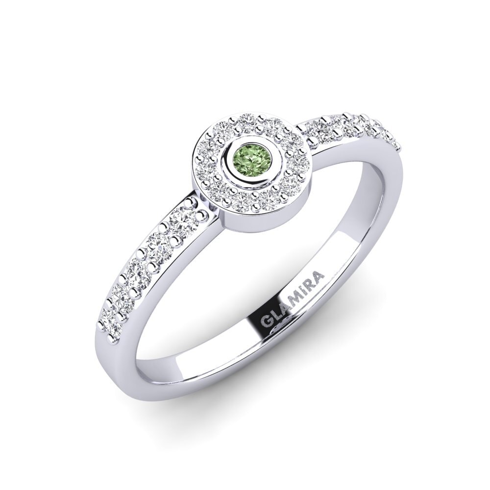 Green Diamond Stackable Ring Henga - A