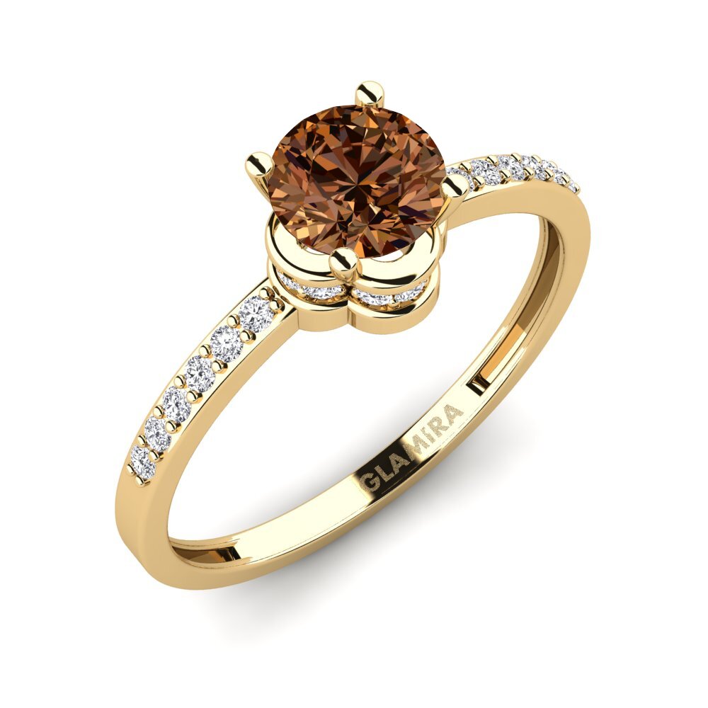 Brown Diamond Engagement Ring Htingi - A