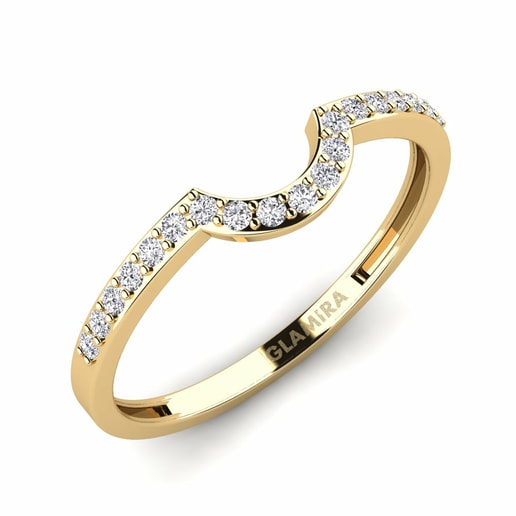 Anillo apilable Htingi - B Oro Amarillo 585 & Diamante