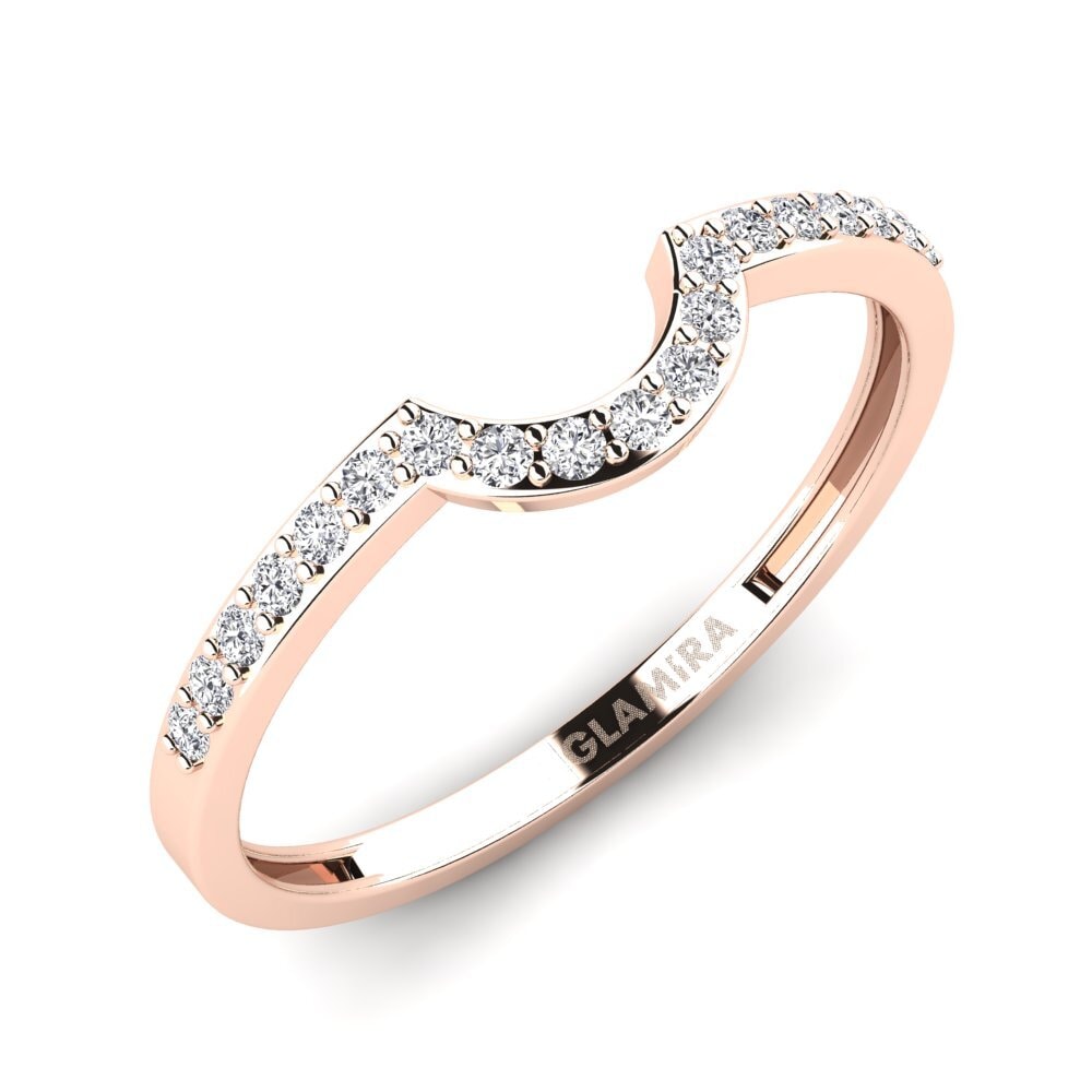 14ct Rose Gold Stackable Ring Htingi - B